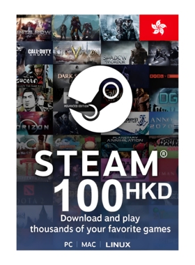 Steam Wallet Card HKD100 Code 国区香港数字点卡100港币激活码