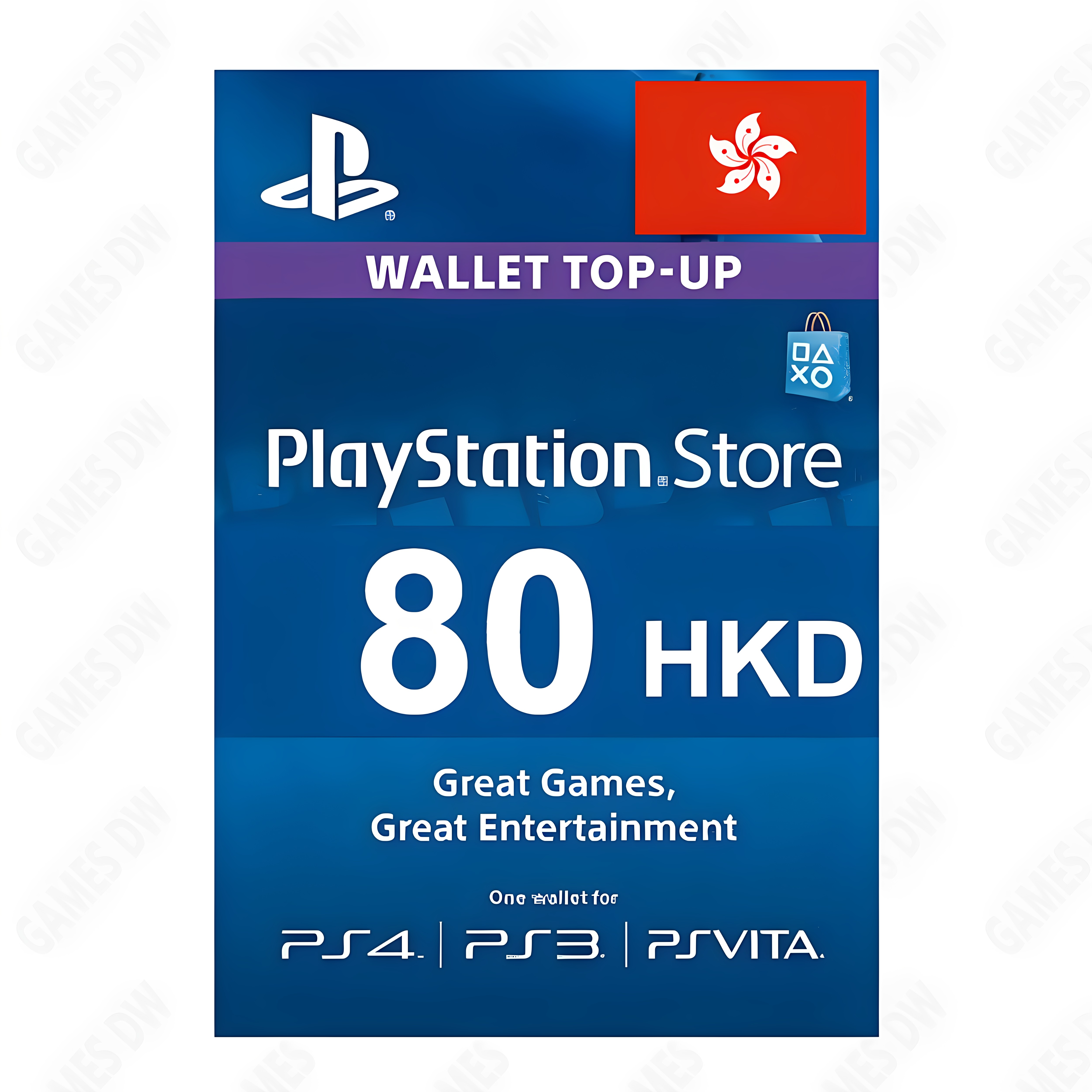 SONY港服PSN充值点卡80港币(HK$)图片