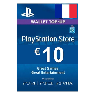 PlayStation Cadeau Carte français 法国Compte PSN Plus EUR10