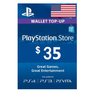PlayStation Network Wallet 35USD- PS5/4 Sony Store Gift Card