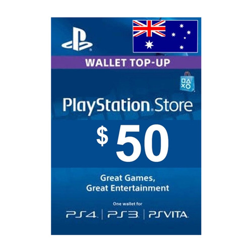 PSStoreCard$50AUD澳充值卡