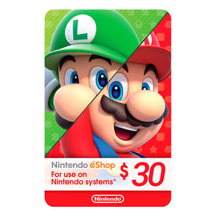 美服NS商店充值点卡eShop30美元 WiiU Switch Nintendo 3DS礼品卡