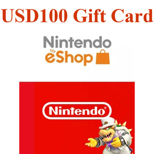 Card eShop USD100 Nintendo 任天堂商店e Switch card充值卡$100