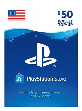 USD50 PlayStation Store Wallet Top Up美服PS PLUS充值卡50美刀