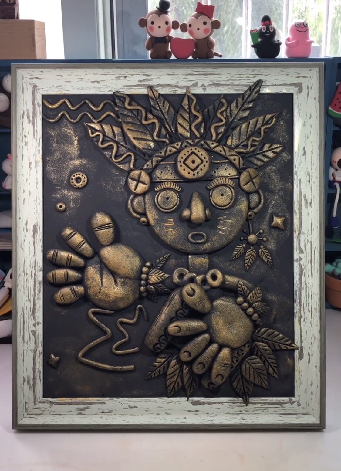 超轻黏粘土仿铜复古画材料包黑色彩泥作品学生手工diy装饰相框