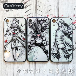 原创泼墨火影忍者手机壳定制鼬鸣人卡卡西柱间斑纲手佐助柱间扉间适用于苹果16PROMAX华为Mate60小米VIVOOPPO