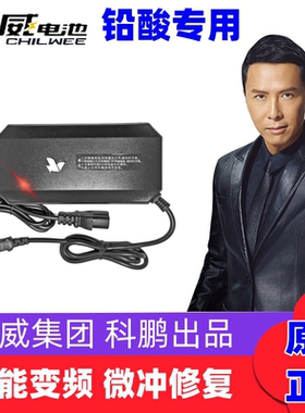 超威科鹏铅酸蓄电池充电器电动车电瓶三四轮车智能通用版48V6072v