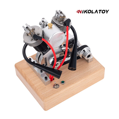NIKOLATOY哈雷V2微缩发动机模型桌面摆件真实可启动
