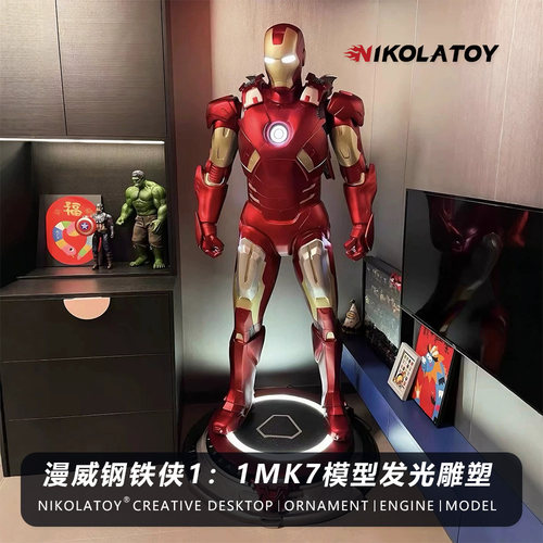 漫威钢铁侠1比1全身手办MK7