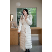 厚款 Floating超长款 95白鸭绒大被子狐狸毛领连帽羽绒服女冬季 外套