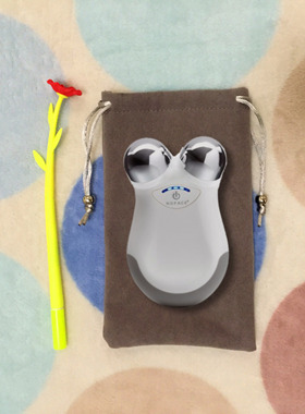 NUFACE Trinity和min款美容仪天鹅绒双面绒收纳袋子黑色粉色灰色