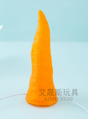 万圣节小丑胡萝卜鼻子 愚人节恶搞整蛊表演用品 搪胶鼻子搞怪道具