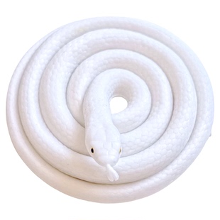 大号仿真蛇儿童玩具软胶蛇白娘子小青蛇白蛇传道具蛇吓人橡胶假蛇