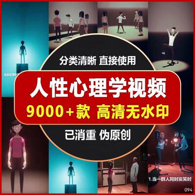 管理人性心理学情商职场人际关系认知情绪潜意识自媒体短视频素材