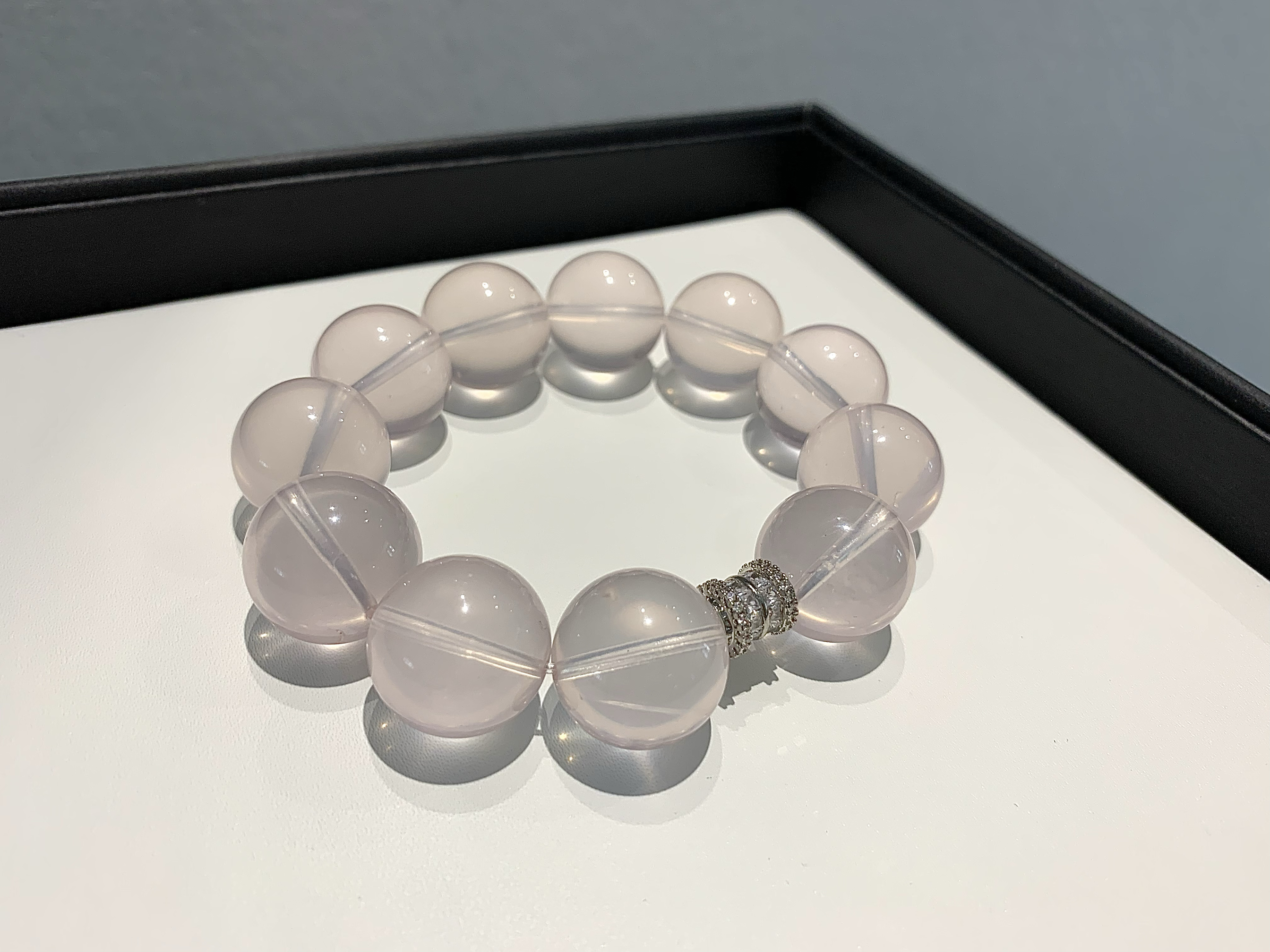 【天然水晶】净体六芒星粉晶淡粉大咪卡15