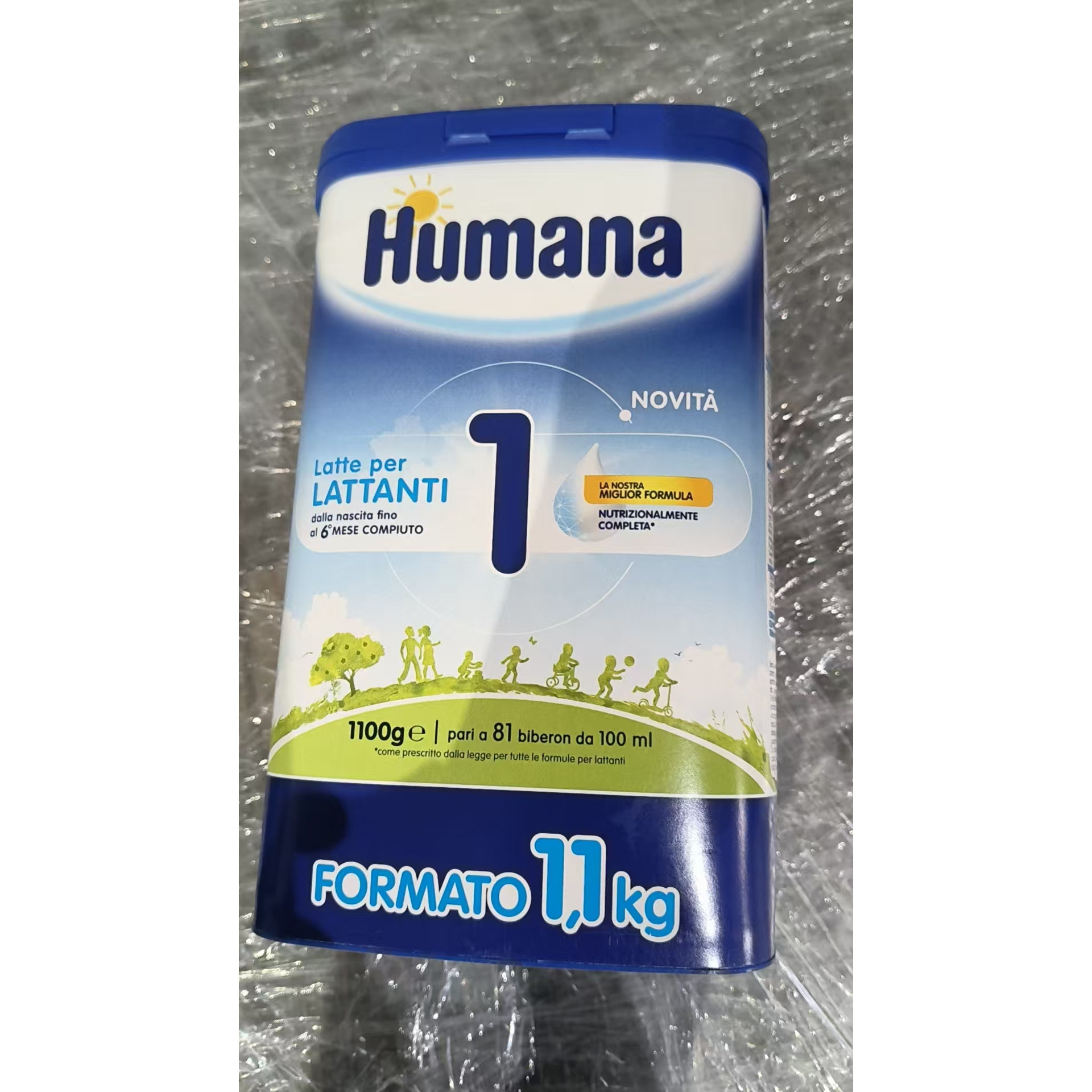 humana奶粉瑚玛娜胡马娜奶粉意大利一段1100克新生儿配方奶粉