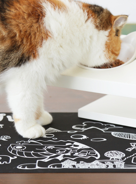 美国vivipet宠物餐垫 硅胶猫狗餐桌食垫 碗架垫子脚垫桌垫猫用品