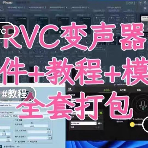 RVC变声器AI实时变声软件+模型+教程（自动发货）