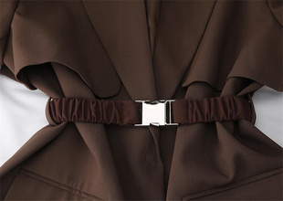 韩版女士弹力宽腰带时装西装腰封衬衫连衣裙布料腰带松紧简约现货