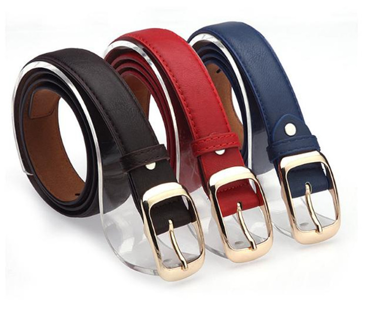 豹纹藏青深蓝棕色时尚女士皮带