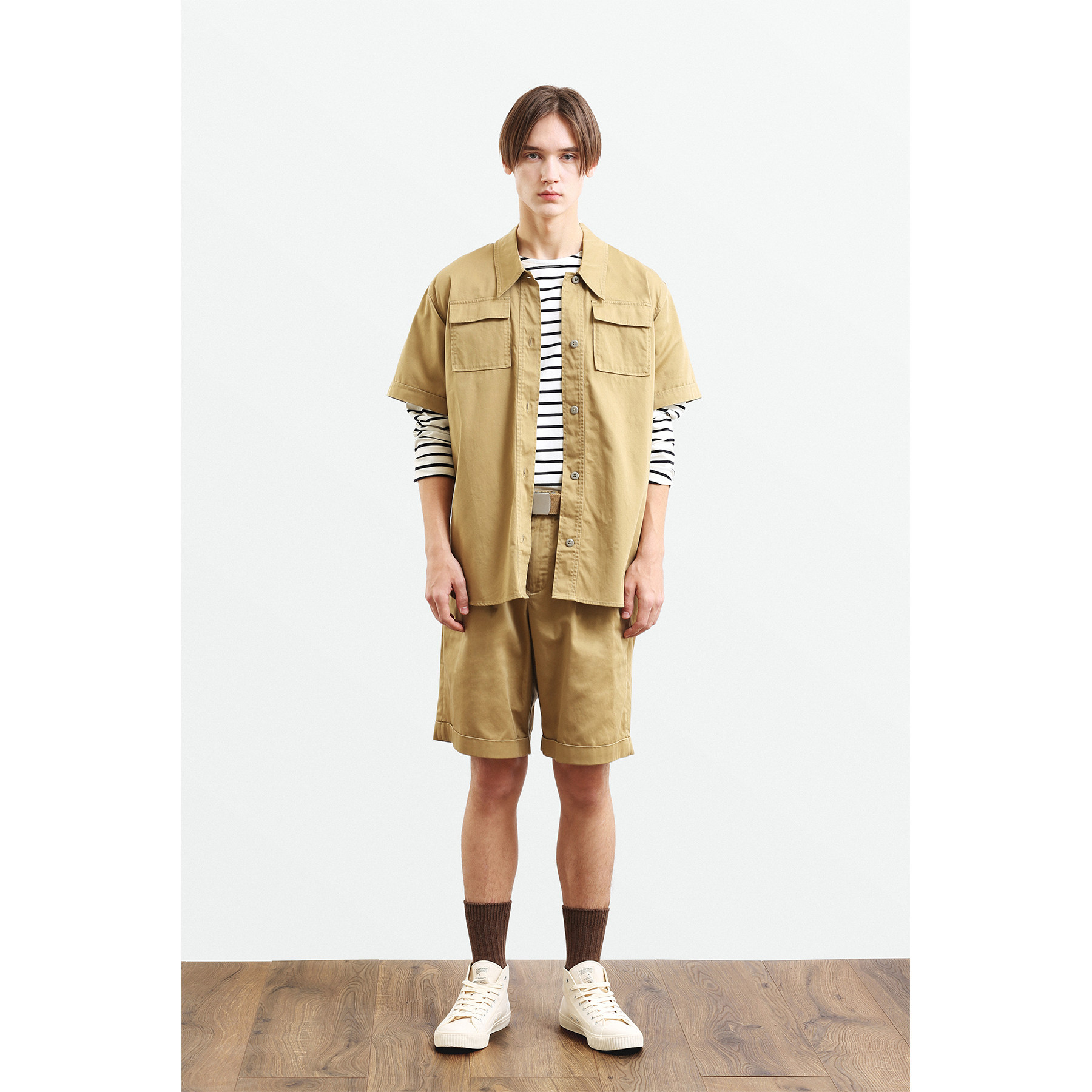 Cicadahood Japanese imports Twill Chino military BattleForge Short sleeved shirtin the Women's clothing/Boutique , Shirt  category - from Buy2taobao.com to provide professional Taobao agent buy service