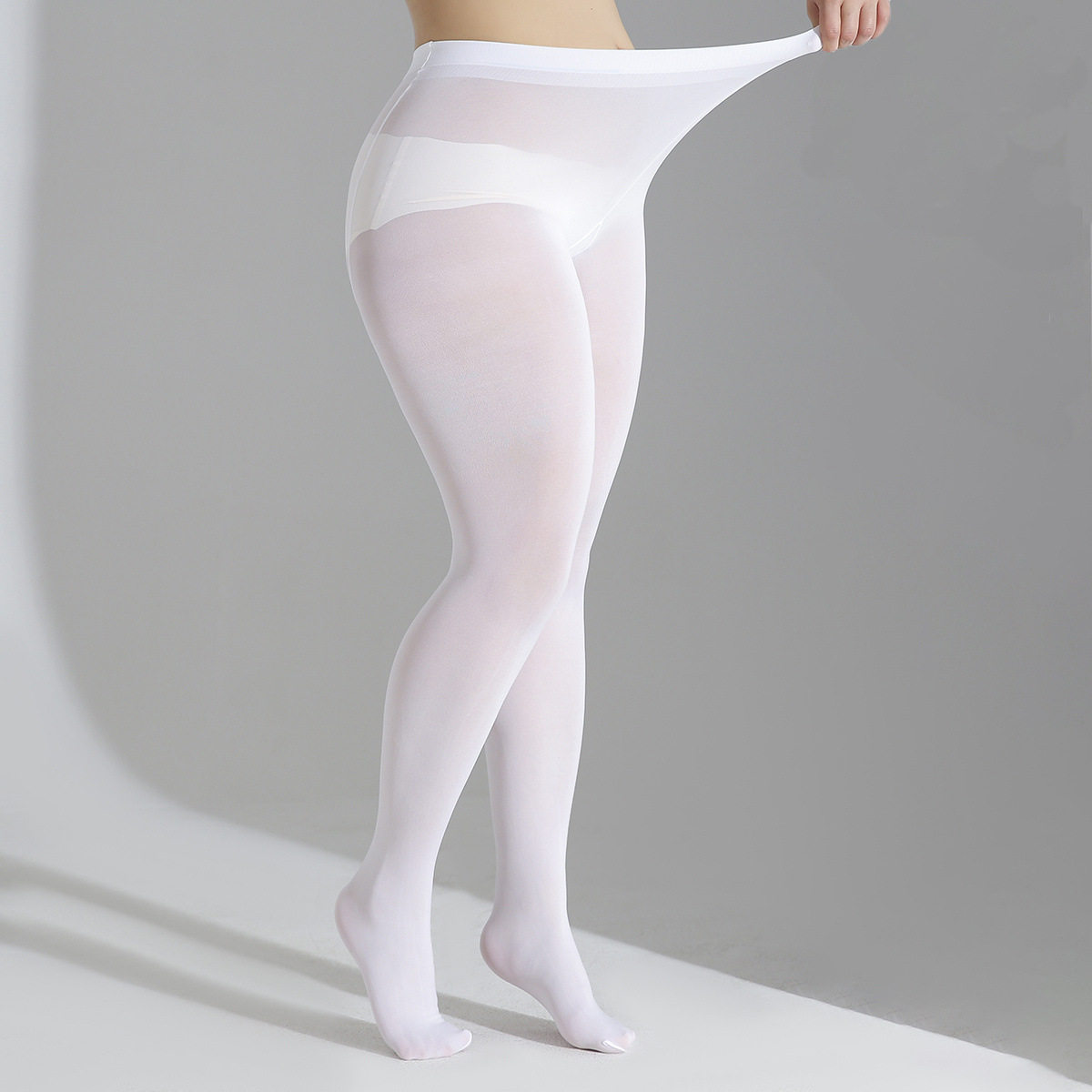 加肥加大版白色打底连裤袜子秋天簿款跳舞蹈女童儿童棉丝袜透肉色
