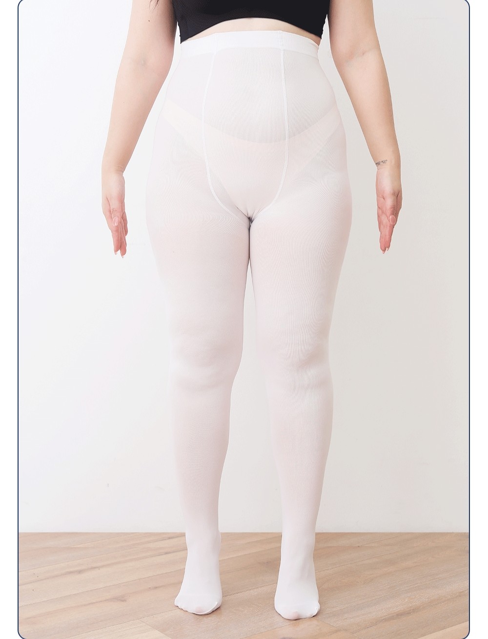 秋冬加肥加大版超大版女童棉白色打底连裤袜子加厚加绒跳舞蹈儿童