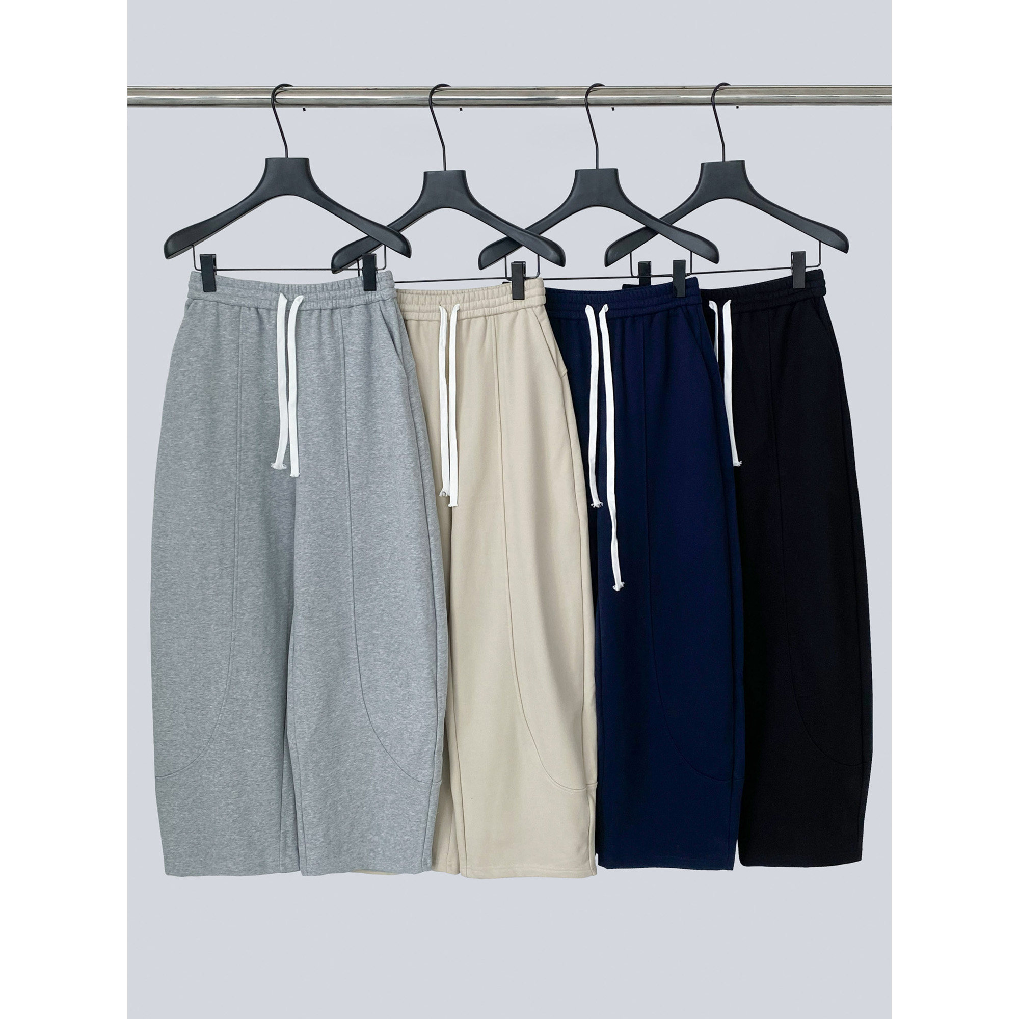 THEIRS 宽松阔腿直筒抽绳美式弯刀卫裤女秋松紧腰运动休闲裤子新,女装/女士精品,卫裤,淘宝优惠券,粉丝福利购,淘宝优惠卷