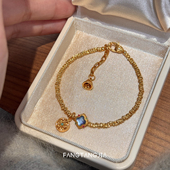 方糖家 原创海蓝宝四叶花新年手链轻奢小众精致高级感巨好看手饰