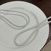 月光白 方糖家 施家新色2033 澳白纯银baby珍珠项链轻奢锁骨链女