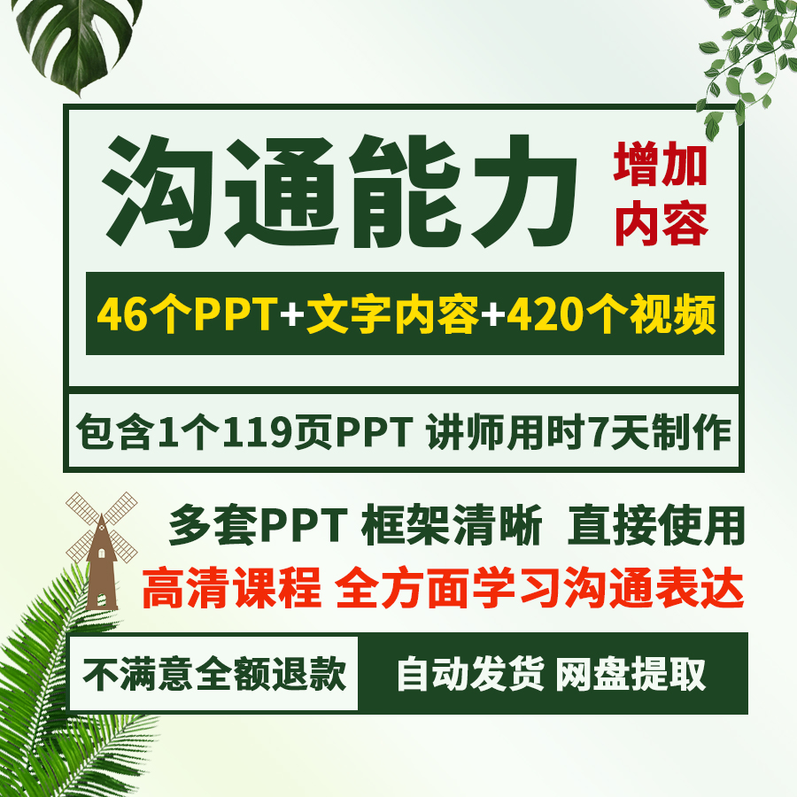 企业员工沟通能力培训PPT课程销售说服客服倾听技巧课件讲义视频