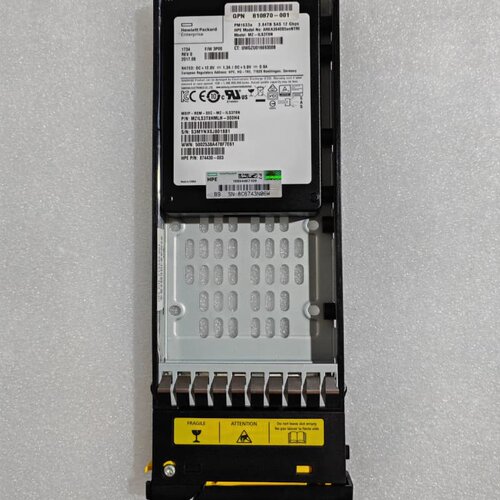 HPE 3.84TB SAS 12Gbps 固态硬盘，型号P--议价商品