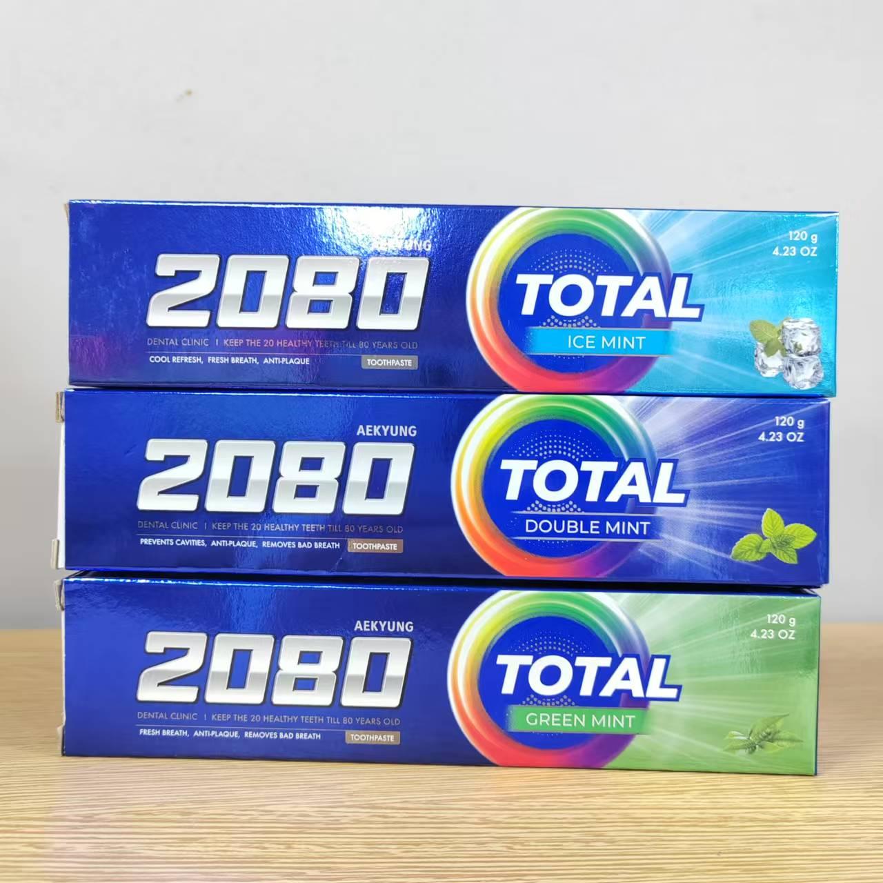 爱敬2080牙膏经典薄荷清新口气