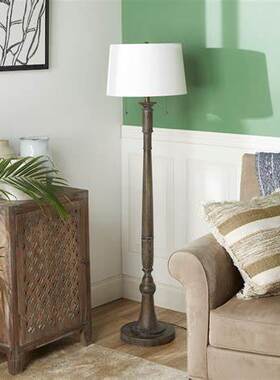 美式复古雕刻轻奢落地灯具别墅客厅卧室欧式仿古房间照明灯饰