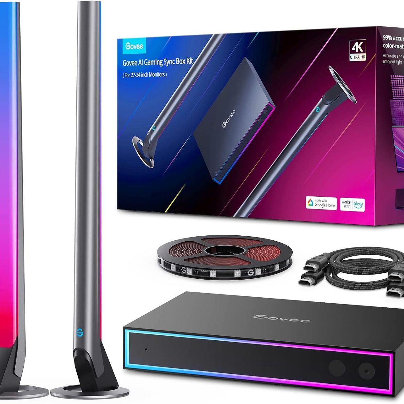 RGB灯带电竞房氛围灯电脑屏幕显示器背光灯桌面神光屏光同步灯条