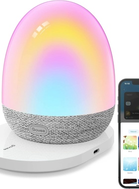 Govee RGBIC夜灯、助眠器、蓝牙音箱三合一，60多种音乐