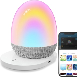 Govee RGBIC夜灯、助眠器、蓝牙音箱三合一，60多种音乐
