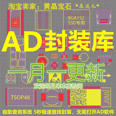 AD、Altium PCB封装库 3D库 STM32 AD封装库 元件库 直接导入使用