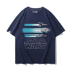 STAR WARS星球大战周边星战纯棉T恤达斯维达原力光剑短袖半截袖潮