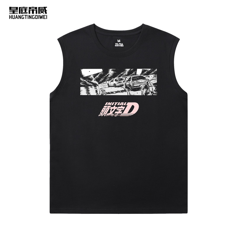 周杰伦同款藤原豆腐店t恤头文字D短袖ae86拓海日系衣服汽车男背心