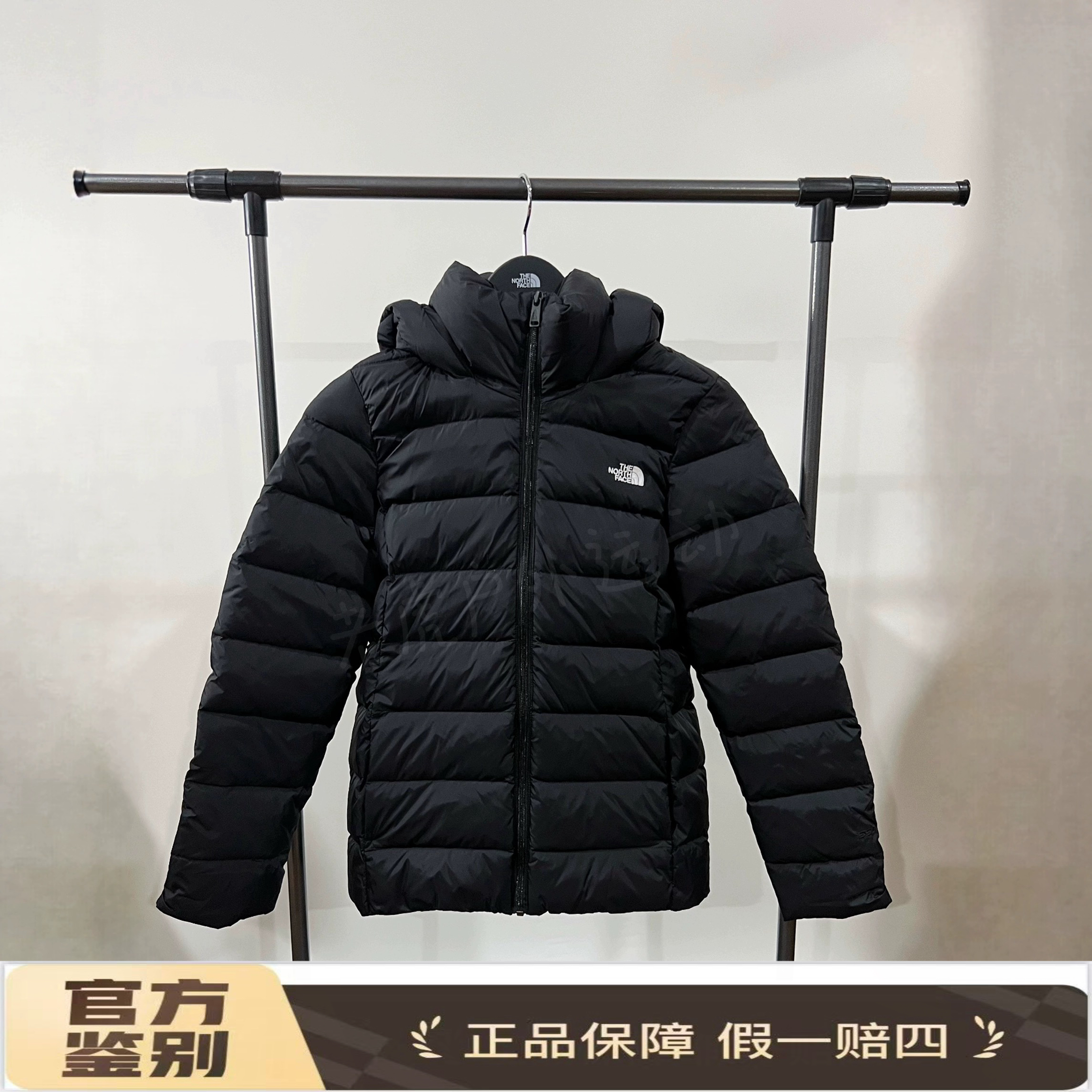 北面THE NORTH FACE 防水保暖550蓬连帽羽绒服 女款黑色NF0A4U7V