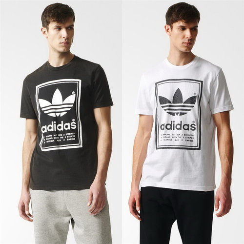 ADIDAS三叶草男宽松透气运动短袖