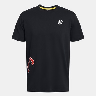 【嗜鞋如命】UA安德玛库里男高克重宽松运动休闲短袖 1383865-001