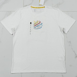 【嗜鞋如命】UA安德玛库里男宽松重磅棉运动休闲短袖1383867-100