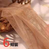 3-6条夏季超薄油亮丝袜珠光袜女日韩性感闪亮防勾丝黑肉色连裤袜S