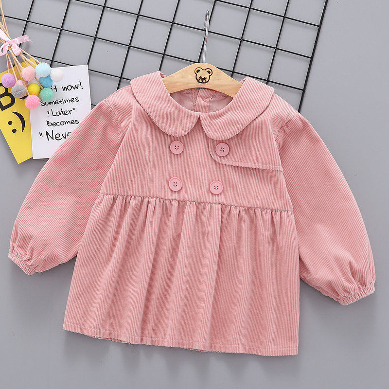 女宝宝罩衣秋冬新款纯棉灯芯绒防水罩衣0-1-2-3岁4围兜反穿衣护衣,童装/婴儿装/亲子装,反穿衣/罩衣,淘宝优惠券,粉丝福利购,淘宝优惠卷