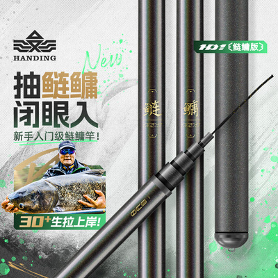 超轻超硬碳素手竿鲢鳙杆汉鼎