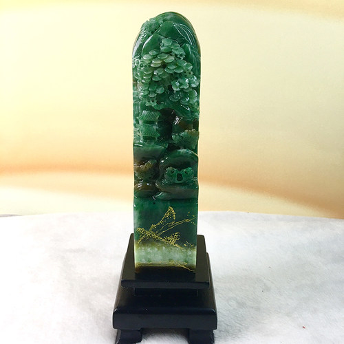 南阳独山玉山水玉玺玉章