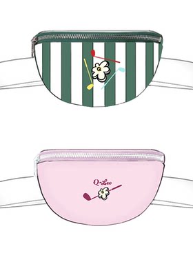 QLeo原创高尔夫服装 球包 小包包 女腰包夏季户外 运动包小球袋