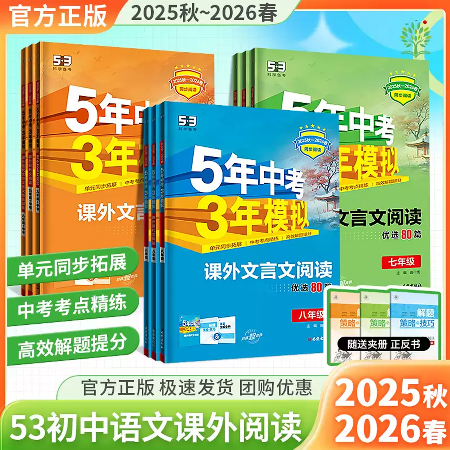 53初中同步课外现代文文言文阅读